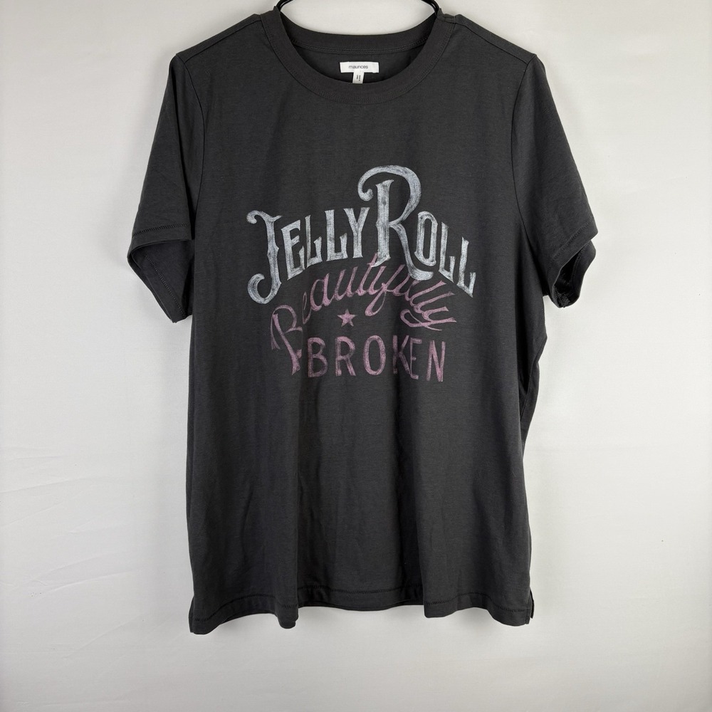 Jelly Roll - Beautifully Broken Painted Maurices Women's Size 0x Band Concert T